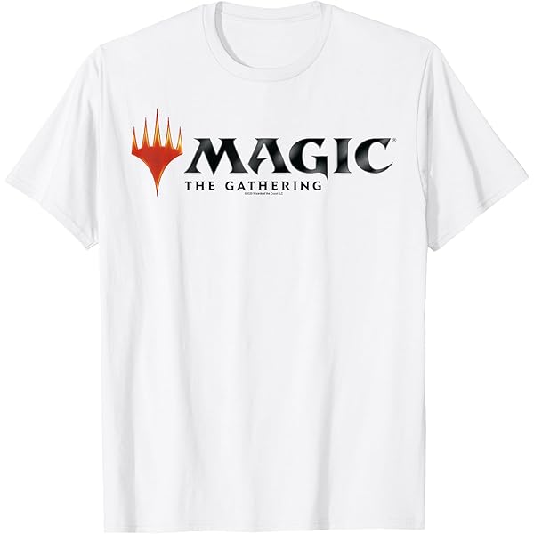 Amazon.com: Magic: The Gathering Vintage Logo Line T-Shirt